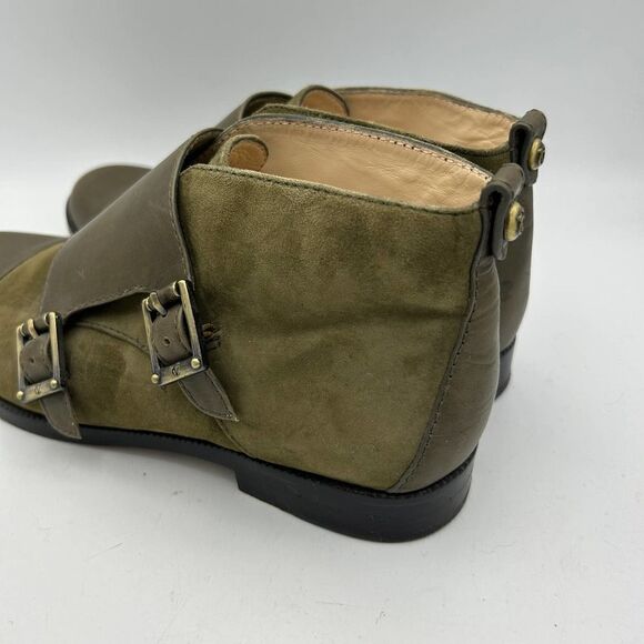 VC Signature by Vince Camuto 7M    Ankle Booties    Green Vi-Tallon Leather - Picture 5 of 11